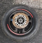 Kawasaki ZX6R Ninja Rear Wheel / Good Tire! 41073-1436-R2. Fixed Price $34.95.