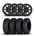 Itp Hurricane 15" Matte Black Wheels And Coyote Tires 35X10R-15. Fixed Price $2095.47.