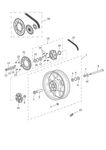 Triumph Street Twin Rear Wheel Assembly 17 X 4.25 - T2010489. Fixed Price $989.73.