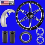 Harley Davidson Touring Fat Front Tire Kit " 6IX Shooter *made The Usa*. Fixed Price $2849.00.