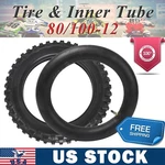 80/100-12 Rear Tire & Inner Tube For Dirt Pit Bike Kawasaki KLX110 KX65 DRZ110. Fixed Price $65.91.