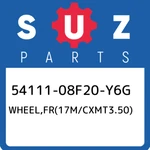 54111-08F20-Y6G Suzuki WHEEL,FR(17M/CXMT3.50) 5411108F20Y6G, New Genuine Oem Par. Fixed Price $1072.51.