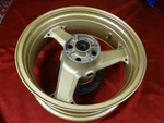 Rear Wheel, Gold, 2002-06 Kawasaki ZX-12R Ninja, 41073-1681-457, R-1390. Fixed Price $198.95.