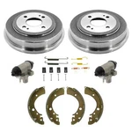 Rear Brake Drums Shoes Wheel Cylinders Hardware Kit For 96-00 Honda Civic. Fixed Price $242.20.