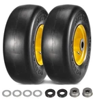 Maxauto 9X3.50-4" Flat Free Lawnmower Tire On Wheel Replacement For King. Fixed Price $34.99.