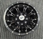 Black 12X7, 4/110, 4+3 Dwt Diablo Wheel 991-10B. Fixed Price $99.00.