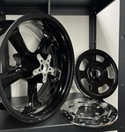 Harley Black Rear Muscle Wheel 2009 -17 Vrod Vrscf Pulley & Rotors Exchange. Fixed Price $699.00.