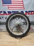 Genuine Oem 1977 Honda 350 Front Wheel Hub Rim Tire Assembly Axle Hardware. Fixed Price $82.80.