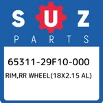 65311-29F10-000 Suzuki Rim,rr WHEEL(18X2.15 Al) 6531129F10000, New Genuine Oem P. Fixed Price $405.97.