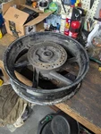 1998 Honda CBR600 F3 Rear Rim Wheel, 5X17, Good Shape. Fixed Price $99.98.