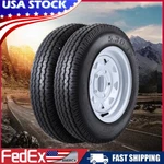 2SET 5.30-12 Trailer Tires With Rims 5.30X12 5.3-12 530-12, Lug On 4.5", 6PR. Fixed Price $99.99.