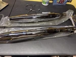 Harley-davidson Softail Deuce Fat Boy Exhaust Pipes 65890-00, 65094-00. Fixed Price $100.00.