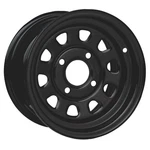 4/110 Itp Steel Wheel 12X7 2.0 + 5.0 Black. Fixed Price $62.99.
