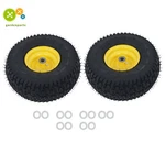2-PACK 15X6.00-6 Lawn Mower And Wheel 3/4" Axle 3" Hub Inflated Tires. Fixed Price $64.35.