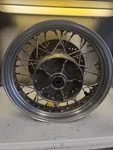 98 Triumph Thunderbird 900 Akront Aluminum Rear Wheel Rim With Brake Rotor. Fixed Price $145.00.