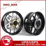 17" Gloss Black Front Rear Wheels Rims Brake Rotors For Honda CBR600RR 2007-2017. Fixed Price $760.19.