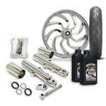 Rc 21" Hydro Wheel Tire & Complete Chrome Front End Package Harley 14-22 Flh. Fixed Price $2499.99.