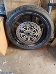 1998 Honda CBR600 F3 Front Rim Wheel With Dent. Fixed Price $49.98.