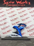 13 Suzuki GSX1000R Right Middle Fairing And Belly Bottom Blue Oem Part. Fixed Price $109.99.