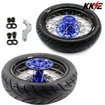 Kke 17'' Supermoto Wheels Tires For Suzuki DRZ400S 2000-2025 DRZ400E Blue. Fixed Price $939.00.