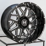 One 22X12 Hostile H108 Sprocket 8X6.5/8X165.1 -44 Black Milled Wheel Rim 125.2. Fixed Price $590.77.