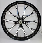 Coastal 21" Marlin Black Cut 3-D Motorcycle Wheel, Rotors & Tire Baggers. Fixed Price $1099.00.