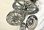 Harley Davidson Road King Tourin Wheels Chrome Oem 2000-2008 W/front Rotors Sale. Fixed Price $1490.00.