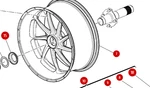 Ducati Diavel Wheel 50221351B. Fixed Price $2600.00.