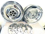 Harley Davidson Chrome Vrsca Vrscb 2001-2006 Wheels Oem Front Rotors. Fixed Price $1490.00.