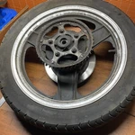 1985 Honda Interceptor Rear Wheel Disk And Sprocket Tire Bad B85. Fixed Price $73.73.