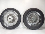 2005 Harley Dyna Fxd Super Glide Oem Front Rear Wheel Rim Tire Spoked 16" 19". Fixed Price $600.00.