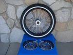21" X3.5 60 Spoke Front Wheel Black Rim Hub Shinko Tire Kit 00-07 Harley Touring. Fixed Price $549.00.