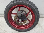 2008 Kawasaki Ninja EX650 Rear Wheel Rim W/ Caliper Red 41073-0051-17J. Fixed Price $289.00.