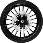 Coastal Moto Fits Atlantic Front Wheel 21 Inch Black Cut For Harley. Fixed Price $1799.95.