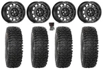 Valor V17 15" Wheel Black/mi +10MM 37" RC500S Sticky Tires Ranger 1500&XPEDITION. Fixed Price $2269.64.