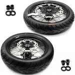 Kke 17" Motard Supermoto Tires Kit Fit For Suzuki DRZ400 400E 400S Black Discs. Fixed Price $1049.00.