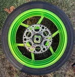 09-12 Kawasaki Ninja ZX6R ZX600 Oem Rear Wheel Rotor Tire *straight*. Fixed Price $225.00.