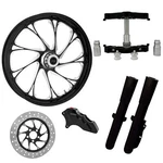 Temper Eclipse 23" Wheel Tire Single Side W/ Raked Triple Trees Lowers & Sliders. Fixed Price $4199.95.