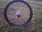 21" X3.5" 60 Spoke Black Front Wheel Harley Road King Street Glide Touring 00-07. Fixed Price $220.00.