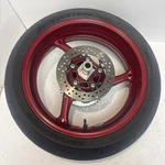 11-26 Suzuki Gsxr 600 750 Oem Rear Back Wheel Rim Tire Rotor Sprocket Axle Red. Fixed Price $429.99.
