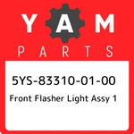 5YS-83310-01-00 Yamaha Front Flasher Light Assy 5YS833100100, New Genuine Oem. Fixed Price $76.20.