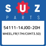 54111-14J00-20H Suzuki WHEEL,FR(17M/CXMT3.50) 5411114J0020H, New Genuine Oem Par. Fixed Price $1072.51.