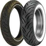 130/80 17, 180/65 16 Dunlop American Elite White Wall Tire Kit. Fixed Price $574.98.