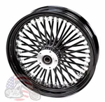 18X3.5 Blackout 48 King Spoke Front Wheel Rim Single Disc 37-721 Harley Ultima. Fixed Price $370.99.