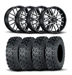 Itp Hurricane 18" Machined Black Wheels And Versa Cross Xtr Tires 28X10-18. Fixed Price $2176.83.
