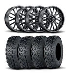 Itp Hurricane 18" Matte Black Wheels And Versa Cross Xtr Tires 28X10-18. Fixed Price $1917.96.