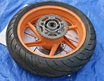 1998 Honda Cbr 600 F3 Oem Rear Rim Hub Tire (see Below). Fixed Price $440.37.