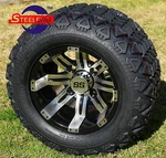 Golf Cart Tempest Wheels/rims And 18"X9"-10" Dot All Terrain Tires (4). Fixed Price $459.00.