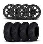 Itp Hurricane 15" Matte Black Wheels And Coyote Tires 33X10R-15. Fixed Price $2022.17.