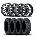 Itp Hurricane 18" Matte Black Wheels And Versa Cross Xtr Tires 35X10-18. Fixed Price $2261.96.